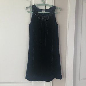 H&M Navy Blue Velvet Dress Size 6